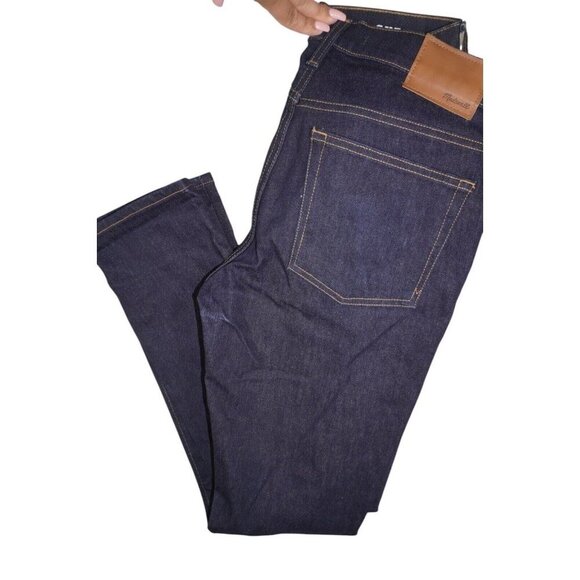 Madewell Men's Skinny Jeans 32x31 Dark Wash Denim Medium Stretch Classic Fit - Picture 8 of 15